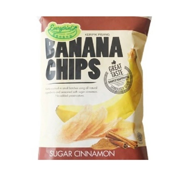 

EVERYTHING BANANA CHIPS SUGAR CINNAMON 80 GR