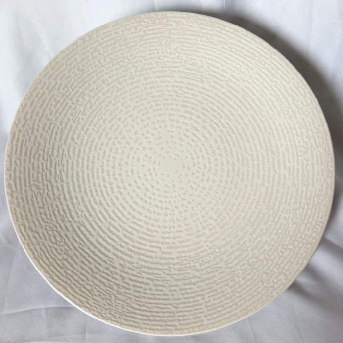 Piring Keramik Ukuran Besar Warna Putih Minimalis