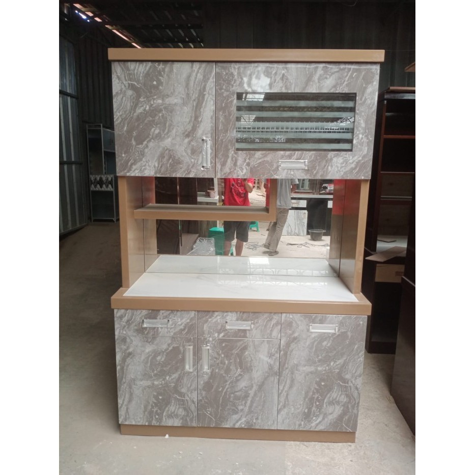 Lemari Sayur/Rak Piring 2 Pintu Minimalis Hpl