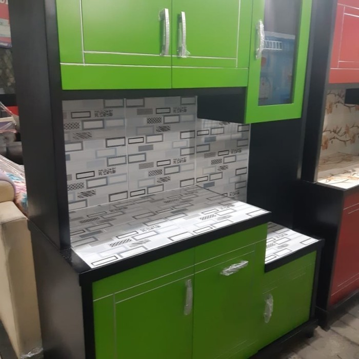 Lemari Sayur/Lemari Dapur Minimalis/Lemari Makan/Lemari Piring 3 Pintu
