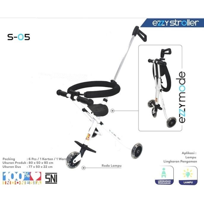 Kereta Dorong Bayi Stroller Roda 3 Portable Stroller Travel Anak Kids