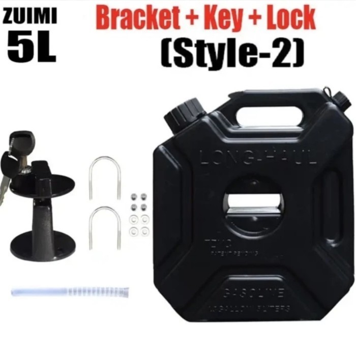 Tank Fuel Cadangan Motor Tangki Bensin Cadangan 5Lt Jerry Can Murah