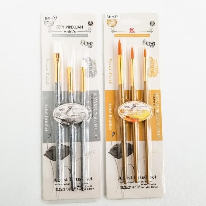 

Kuas Lukis Yipinxuan Hokka set 3pcs / Paint Brush