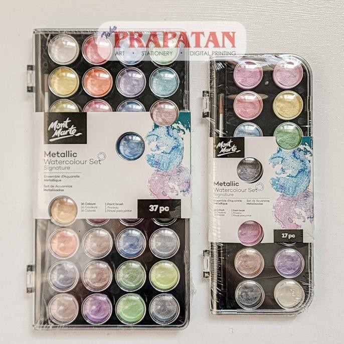 

Mont Marte Metallic Watercolor Set Block | Cat Air Set