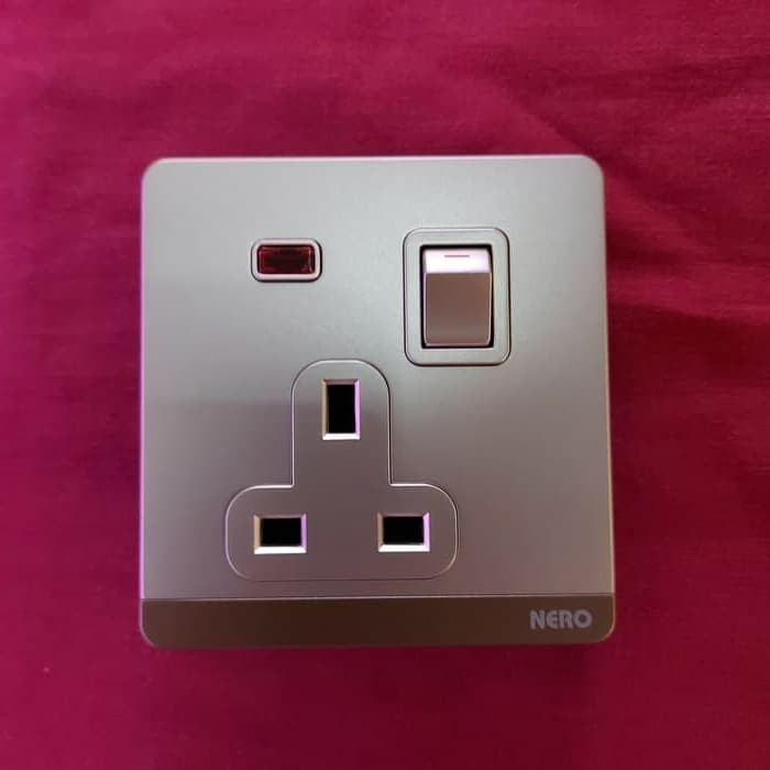 Q71311Vdg Stop Kontak Ac Decora Gold Nero