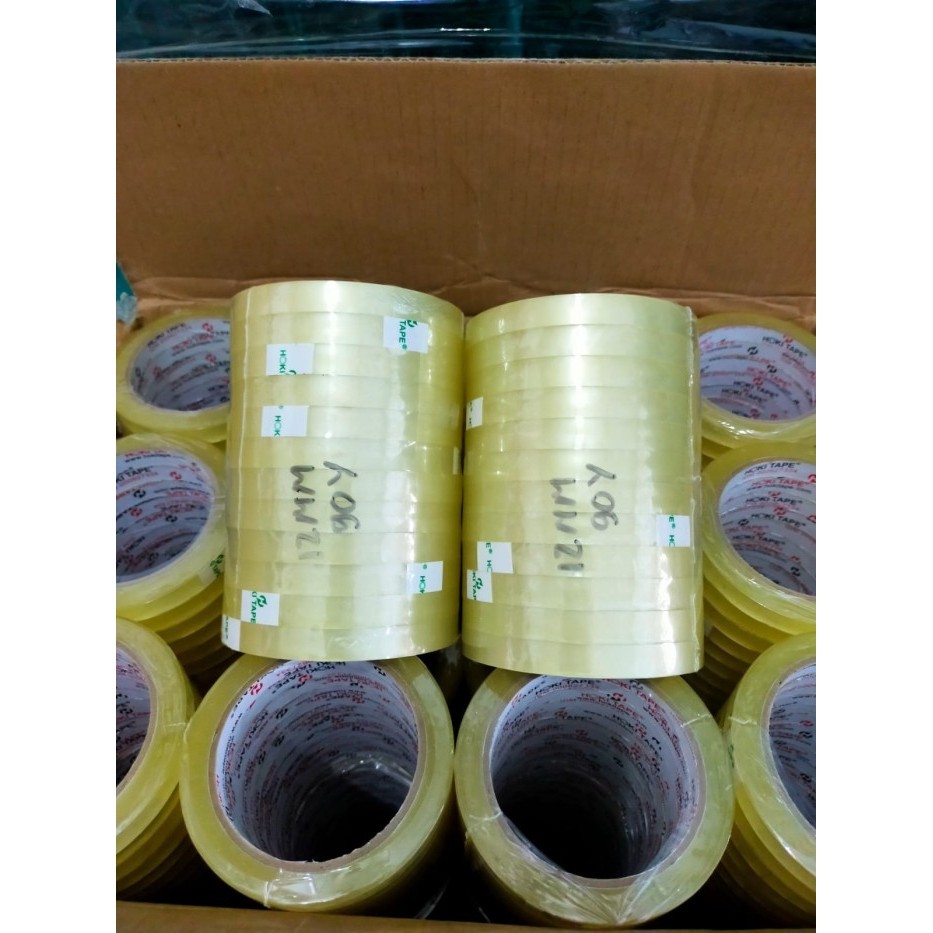 

Kualitas terbaik] Lakban Bening 12mm x 90Yard (1 Pcs)