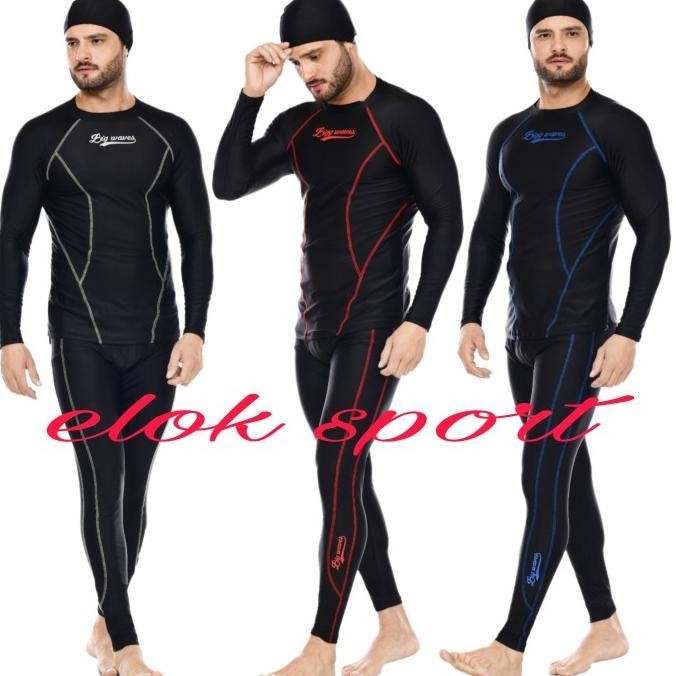 TERBARU - baju renang dewasa baju renang setelan atas bawah baju renang unisex