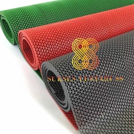 Keset Karpet PVC Anti Slip Meteran - Jaring