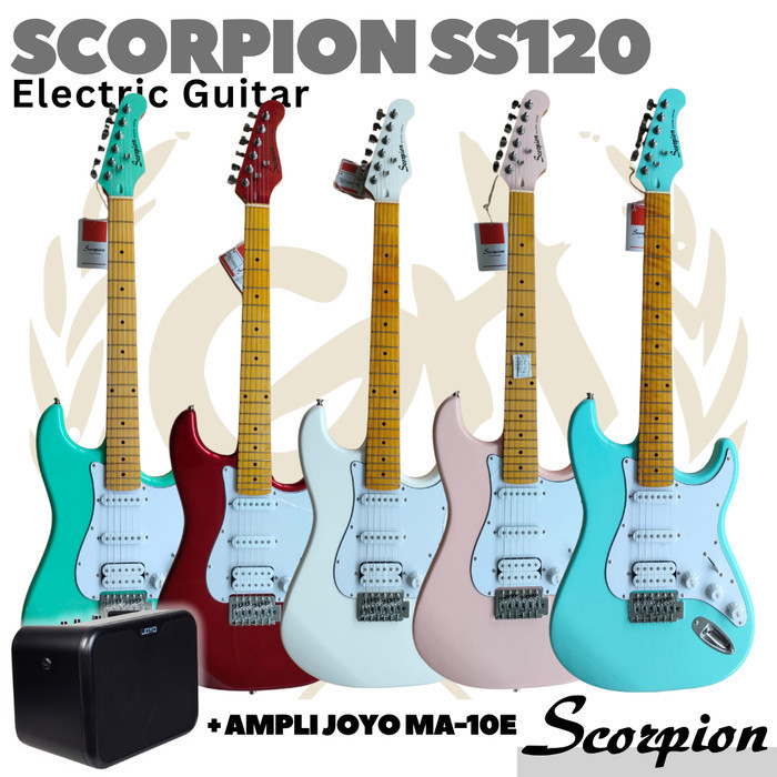 Ami Scorpion Ss120 Electric Guitar Gitar Listrik Elektrik Stratocaster