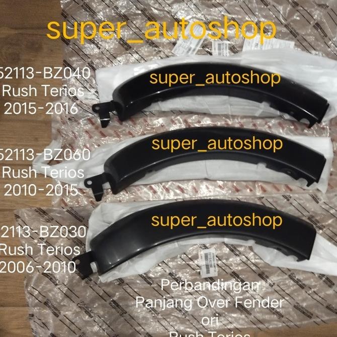 Over Fender Moulding Extension Bumper Depan Rush Terios 2015-2016 Ori