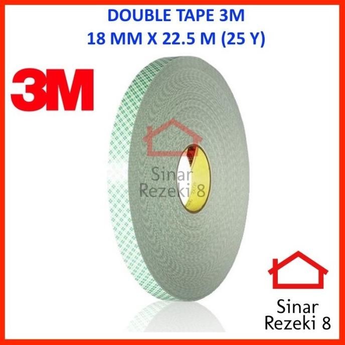 

3M Double Tape 18 Mm X 22.5 M / 25 Y Pe Foam Mounting Perekat 4032 Pambud.Outlts