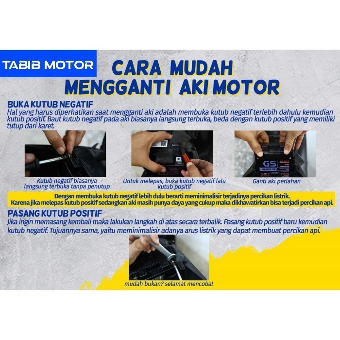 Aki Motor Yamaha X-Ride Xride 115 125 Gtz5S Gs J Accu Kering Mf