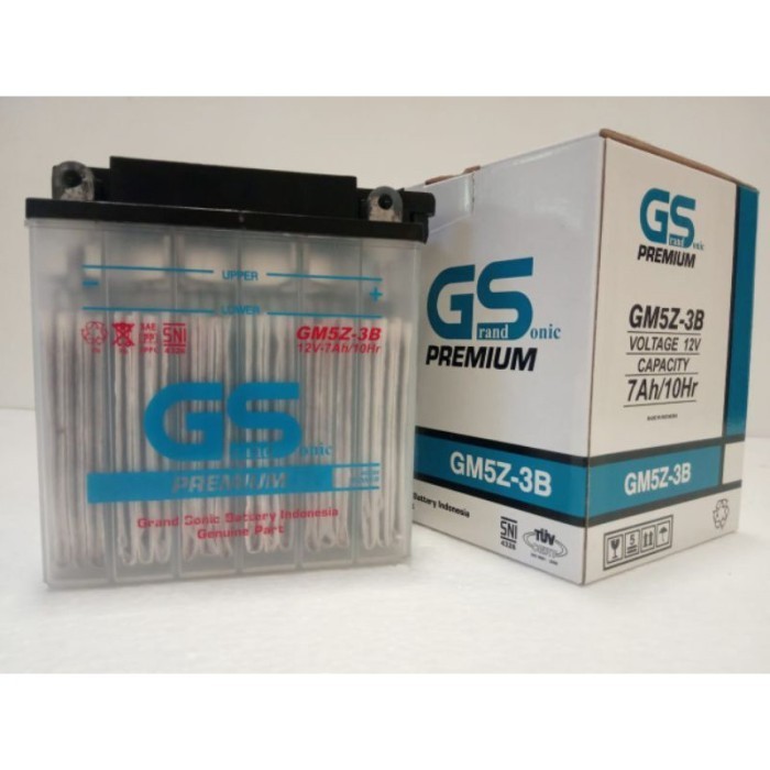 Aki Motor Honda Astrea Grand Gm5Z -3B Kit Accu Basah