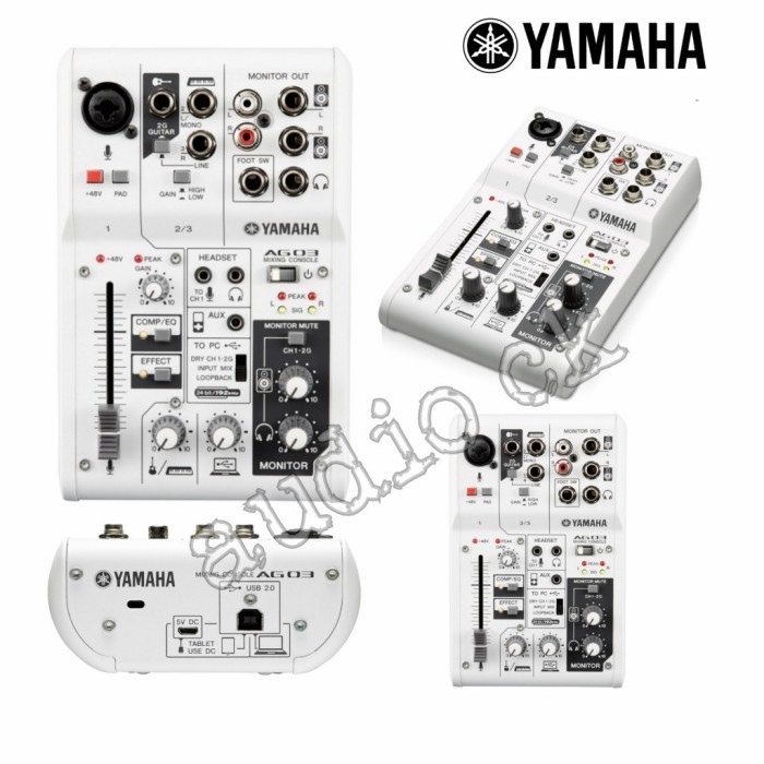 

YAMAHA AG03 MIXING CONSOLE AND USB AUDIO INTERFACE ORIGINAL