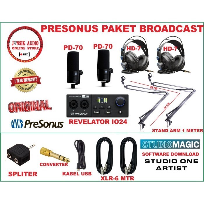 

Presonus Revelator Io24 Paket Broadcast