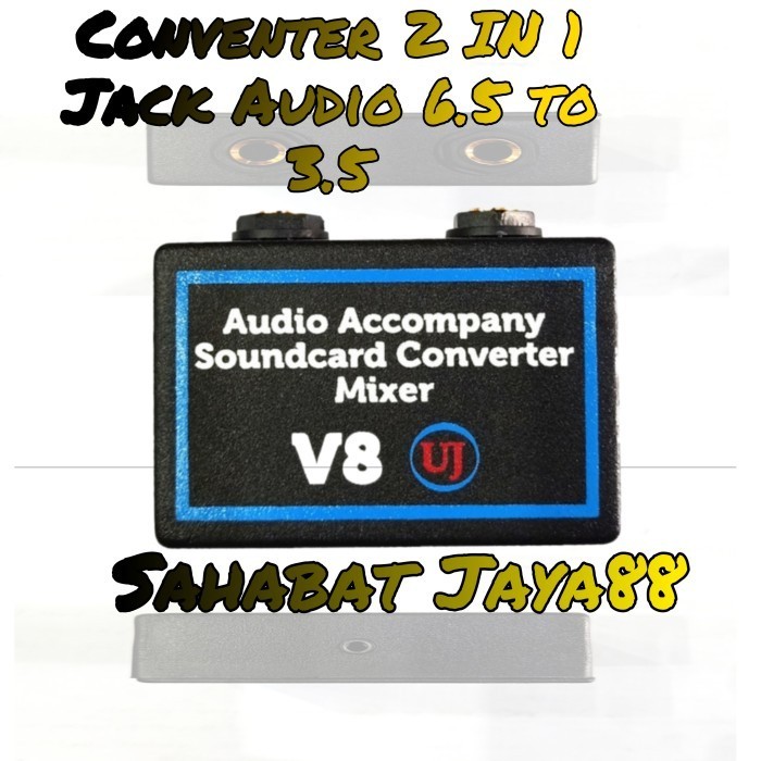 

Conventer 2 In 1 Jack Audio 6.5 to 3.5 For Soundd Mixer V8