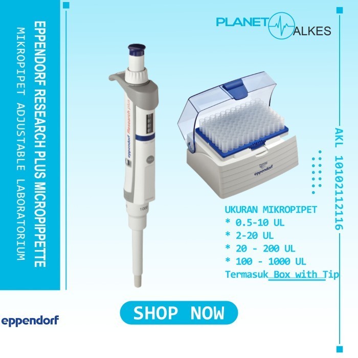 Ready Micropipette EPPENDORF Mikropipet Adjustable Eppendorf Research Plus