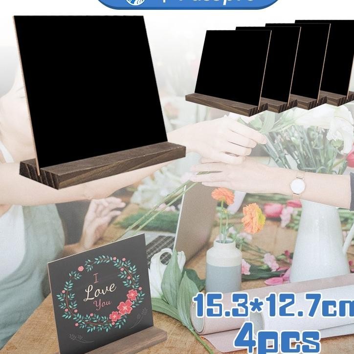 

4Pcs Papan Tulis Kapur Ni 2 Muka Ni Chalkboard Stand
