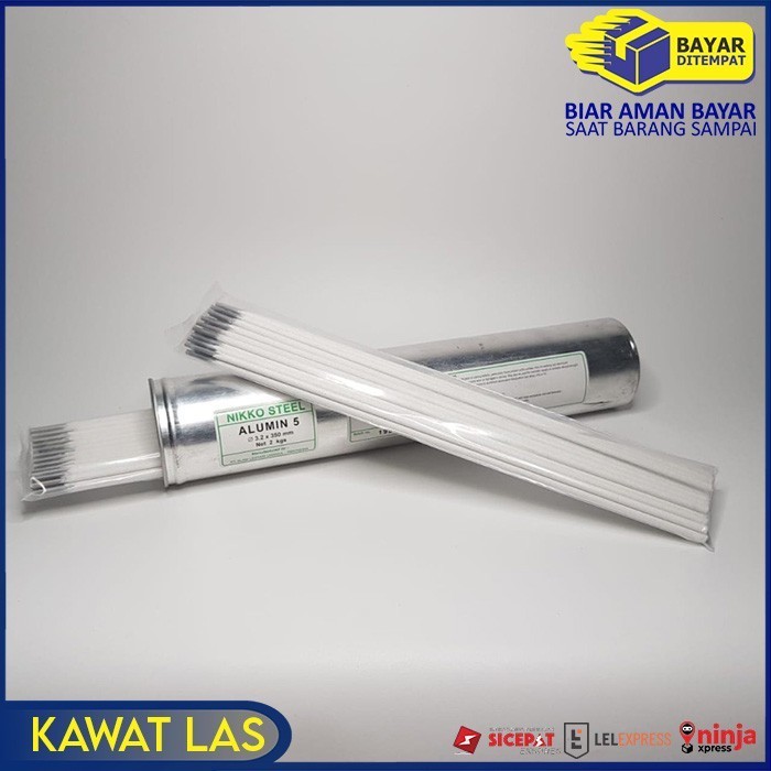 Kawat Las Mma / Stick Aluminium 3.2 Mm Nikko Steel Alumin 5 Per Ons