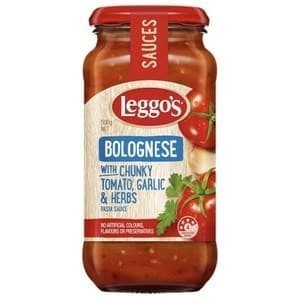 

Terlaris Leggos Bolognese with Chunky Tomato Garlic & Herbs Pasta Sauce 500 gr SALE