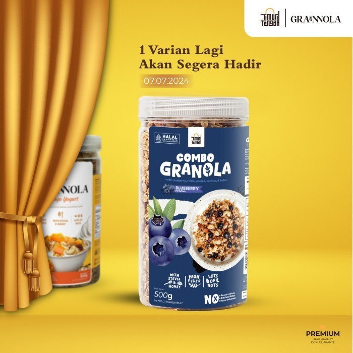 

Terlaris Granola Blueberry 500gr Timur Tengah Sereal Makanan Sehat High Quality SALE