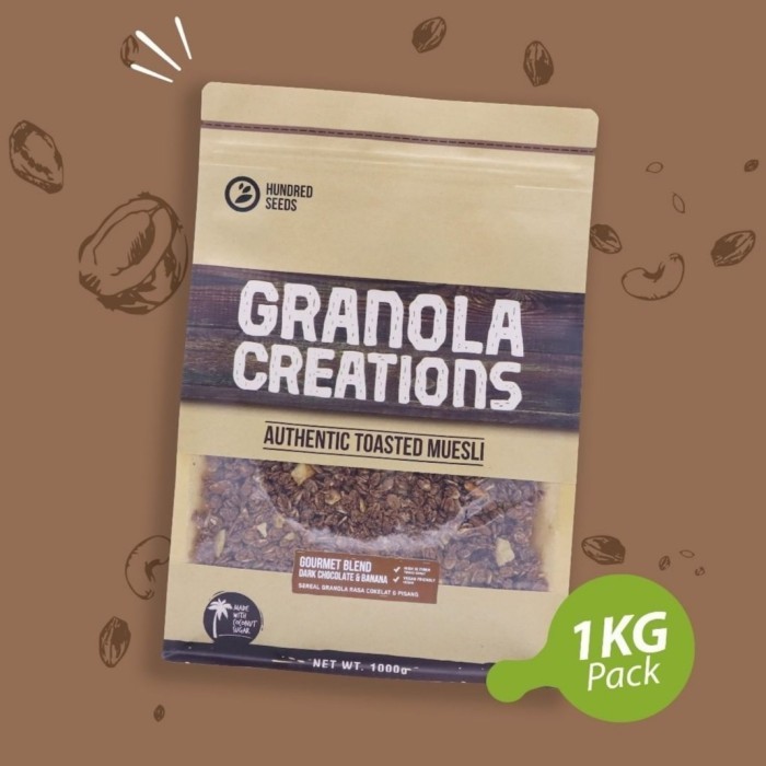 

Terlaris Granola Creation 1kg - Dark Choco Banana SALE