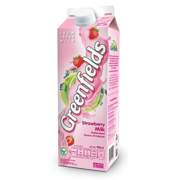 

GREENFIELDS FRESH MILK STRAWBERRY 950 ML