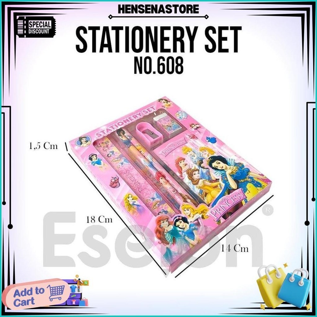 

Paket Alat Tulis 6In1 Notes /Alat Tulis Set Karakter / Stationery Set + Notes 608 Sale