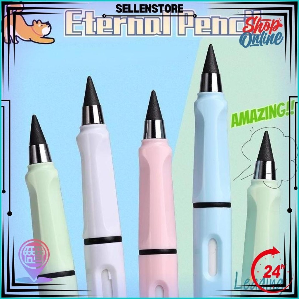 

Eternal Pensil Abadi Tak Bisa Habis Lucu Sederhana Gaya Pensil Segitiga Tanpa Tinta Eternal Pencil Untuk Menulis Alat Tulis-Le Cod