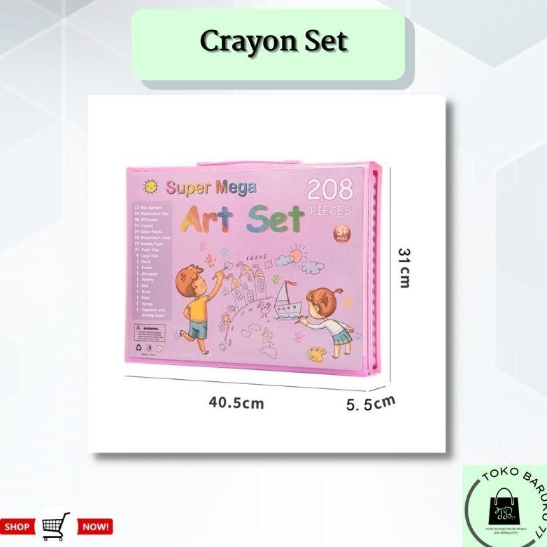

ii-99 (KEYA) Pensil Warna Crayon Set 208 Pcs Alat Menggambar Mewarnai Anak Terlaris