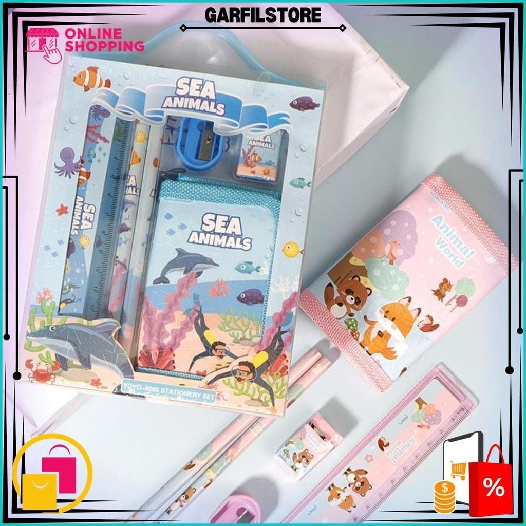 

Kp126 - Set Stationery Anak Alat Tulis 6 In 1 Alat Tulis Sekolah Perlengkapan Sekolah Set Alat Tulis PeralatanSekolahLengkap Sale