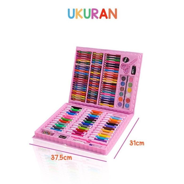 

SkyloCrayon Art Set 150 Pcs/Art Set 150 Pensil Warna/Crayon Mewarnai 150 Warna Sale