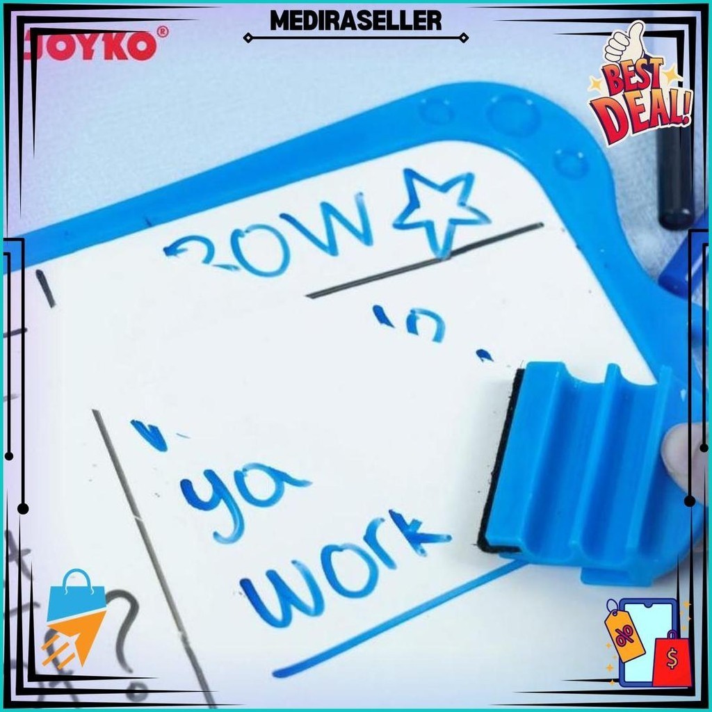 

Papan Tulis Set Whiteboard Set Joyko Wbs-170Co / Papan Tulis Kecil Sale