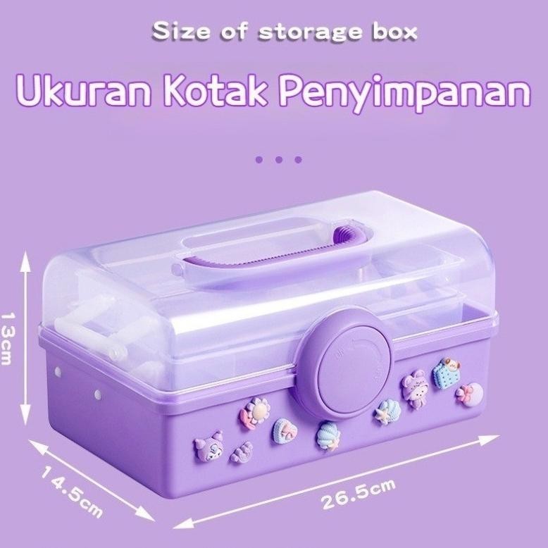 

CodSet Kartu Diy Kotak Penyimpanan Tiga Lapis Stiker Kartu Set Alat Akun Tangan Stiker Lucu Kartu Chuck Diy Deco Lem Krim Stiker Guka Deluxe Set Cod
