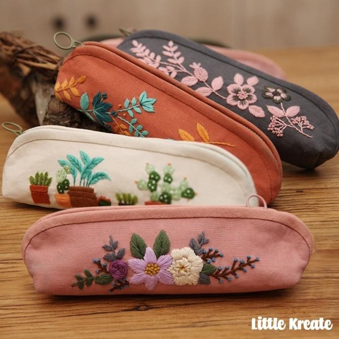 

Eg#102 Diy Sulam Kotak Tempat Pensil Hand Embroidery Pencil Case