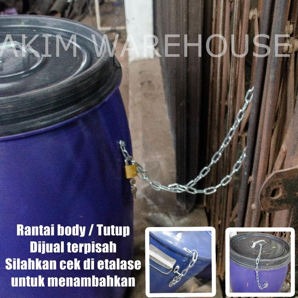 Ad-77 Drum Tong Industrial 160 Liter Grade Original Fermentasi/Air/Kimia/Tempat Sampah Plastik Hdpe 