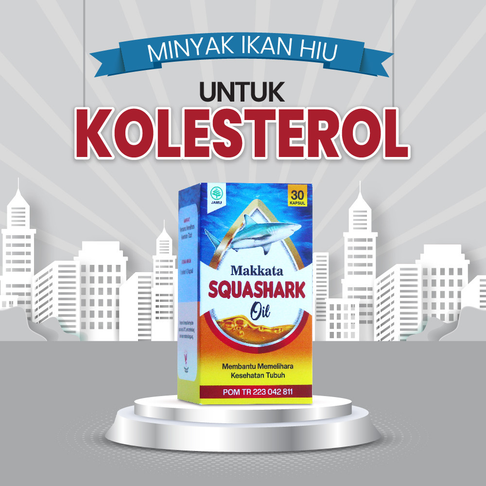Minyak Ikan Hiu Untuk Kolesterol MAKKATA – SQUASHARK OIL Fish Oil Caps Membantu Menurunkan Kadar Kol