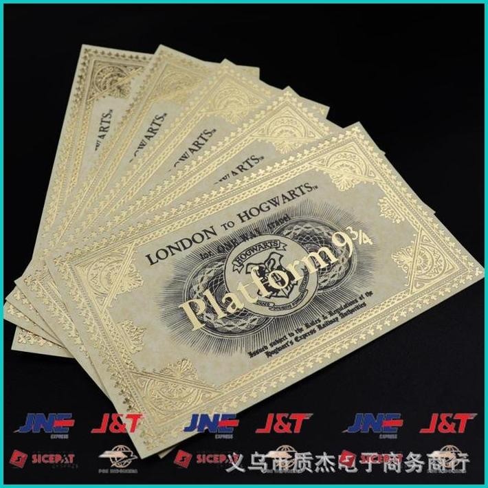 

HPTB TICKET BUS HARRY TIKET BIS PLATFOM 93/4 LONDON HOGWARTS BOOKMARK PEMBATAS BUKU KARTU E.COS
