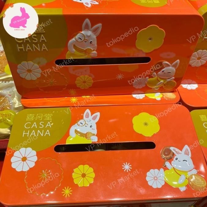 [Cod] Promo Kue Bulan Casa Hana Mooncake Lunar Fantasy Red Isi 2 | Box