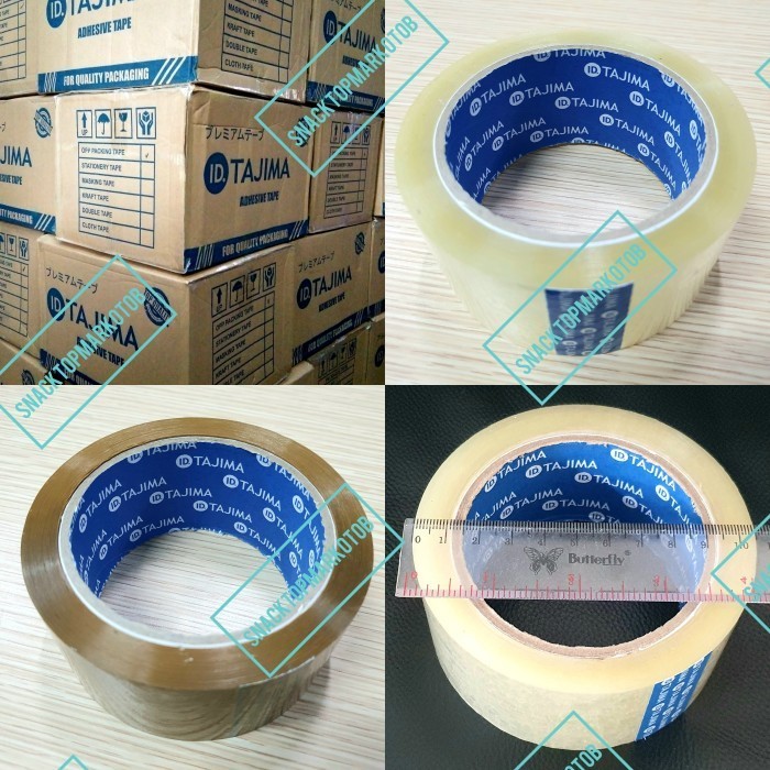 

Lakban Bening/Coklat Tajima Bluecore 2Inch(45Mm) 90Yards Per Dus 72Pcs