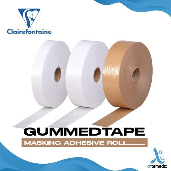 

Lakban Air Clairefontaine Gummed Kraft Tape Masking Adhesive Roll