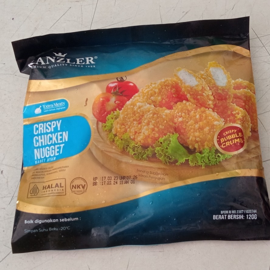 

Kanzler crispy chicken nugget 120gr