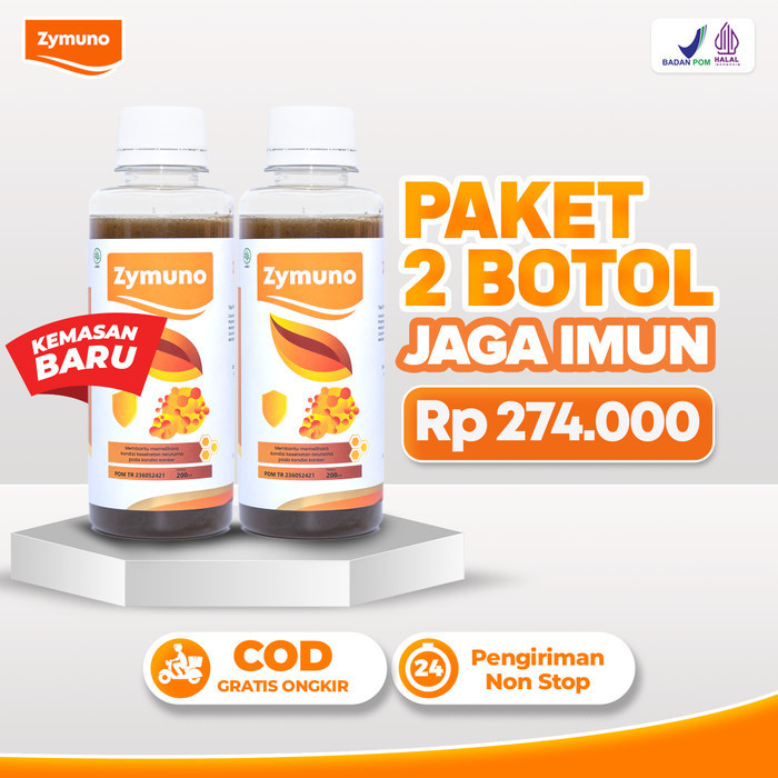 

Ready Paket Sehat 2 Botol Zymuno - Membantu Menjaga Daya Tahan Tubuh