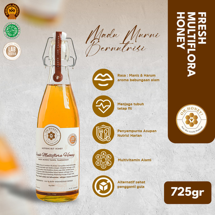 

Ready Fresh Multiflora Honey - 100% Madu Murni Nektar Bunga