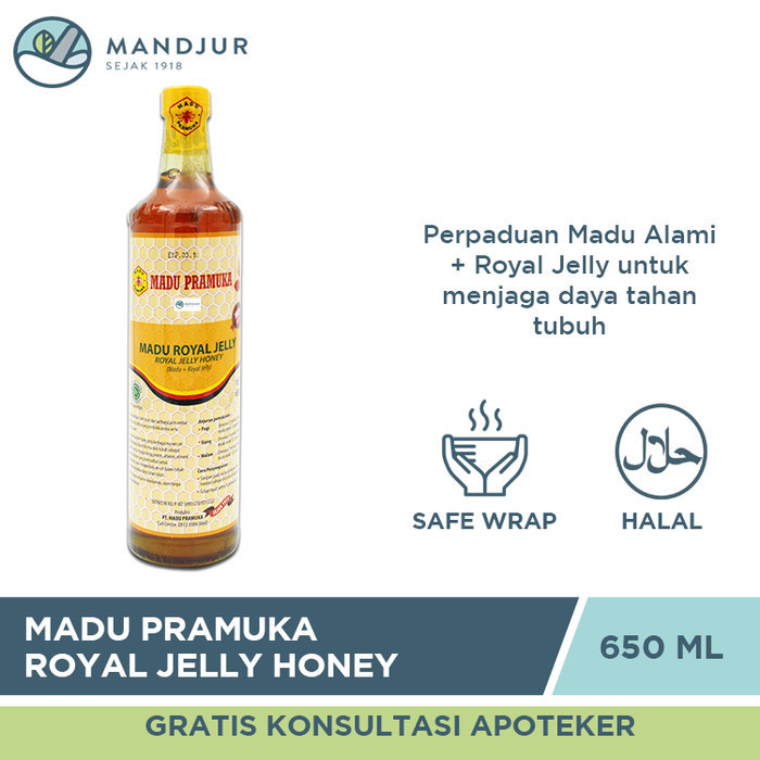 

Ready Madu Pramuka Royal Jelly 650 mL - Madu Alami + Royal Jelly