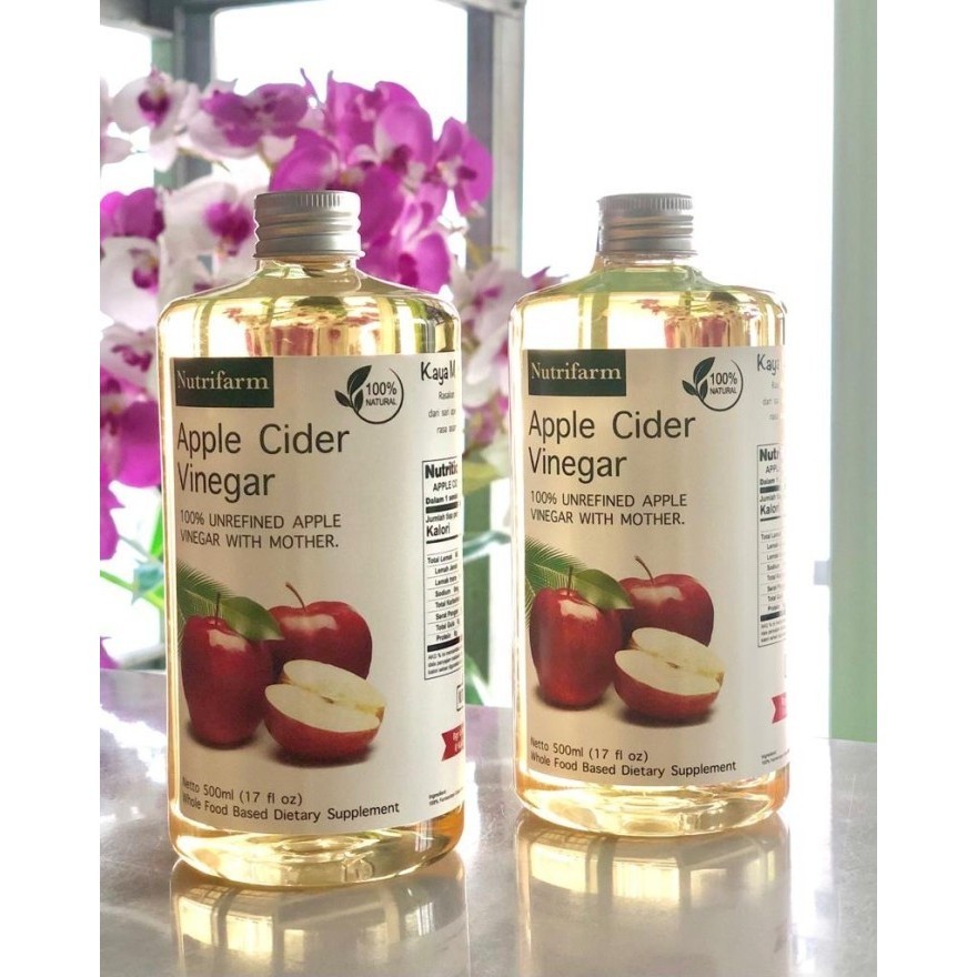

Ready Apple Cider Vinegar / Cuka Apel Organik form Nutrifarm 500 ml