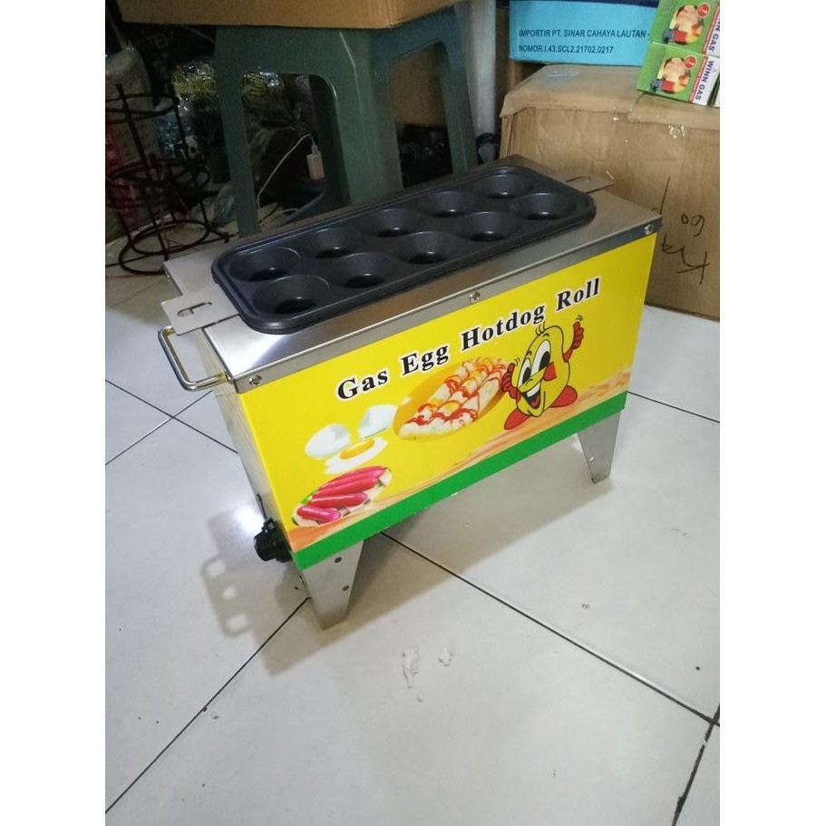 [New] Panggangan Sosis Telor /Sostel 10Lubng Gas /Mesin Sostel Gas