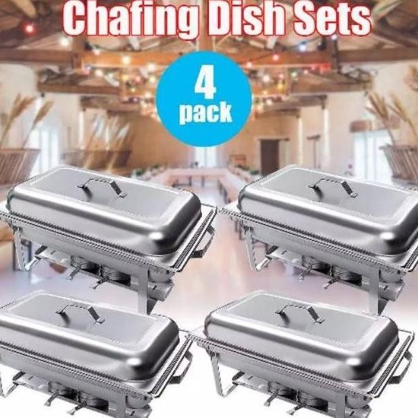 [Baru] Set Prasmanan Kompor Chafing Dish Stainless Steel