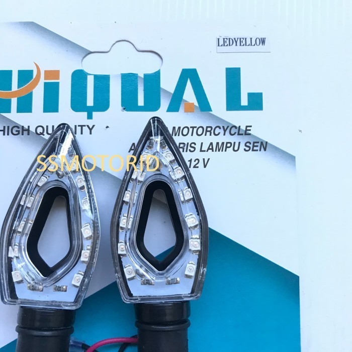Lampu Sen Sein Sign Led Assy Set Motor Variasi Bolong Lancip Kecil