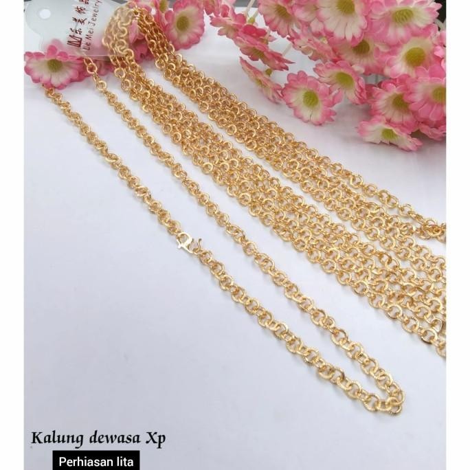 1 LUSIN RANTAI KALUNG DEWASA PAKET USAHA GROSIR MURAH PERHIASANPU3037